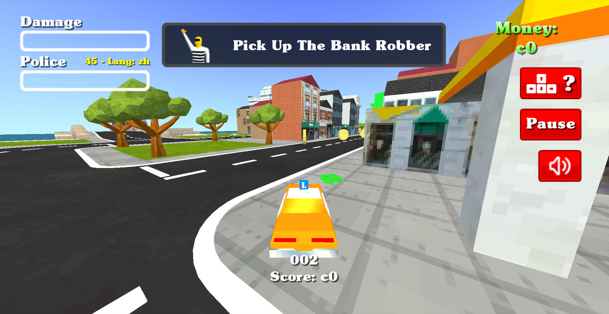 Blacktop police chase