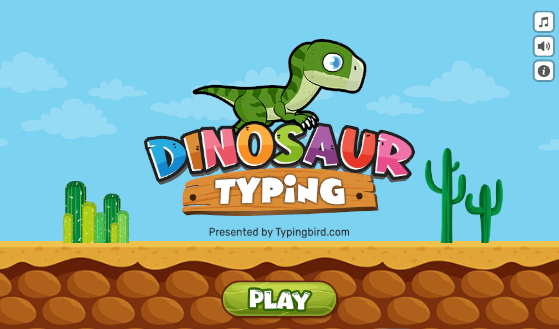Typing dinosaur